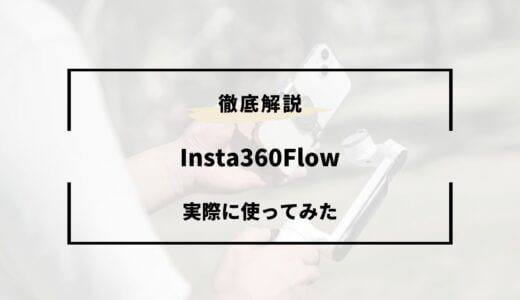 Insta360Flowを徹底レビュー！特徴・メリット・デメリット！